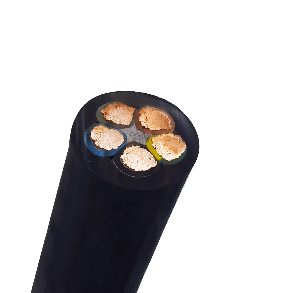 نمای نزدیک از عایق پلیمری سرکابل - جنس سیلیکون و EPDM

